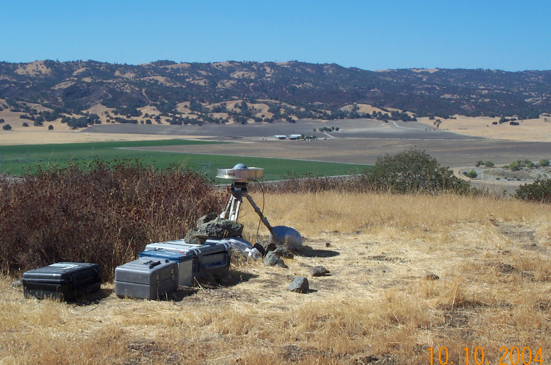 GPS station GO42. Located on Gold Hill near Parkfield, California.