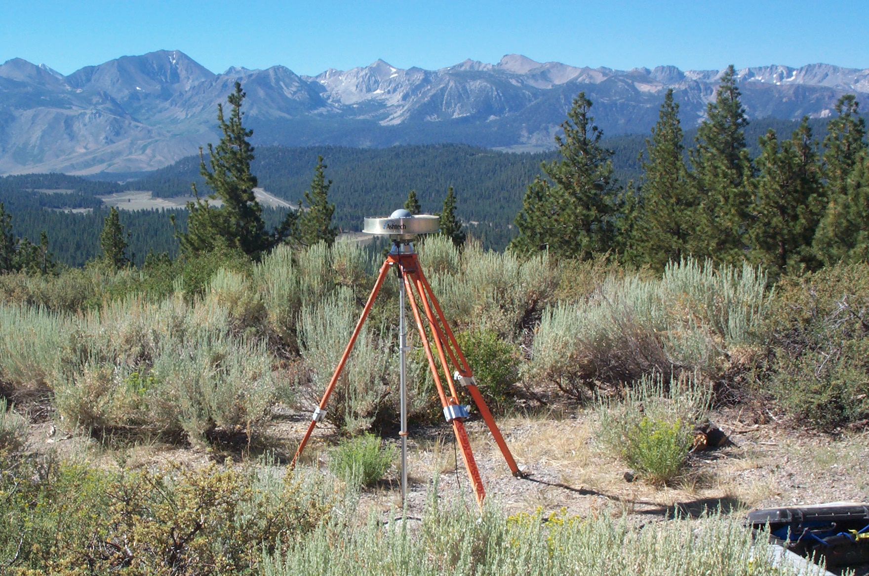 GPS station LKMT. Located on Lookout Mountain near Mammoth Lakes, California.